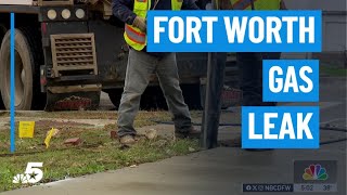 Punctured gas line leads some businesses to close in Fort Worth | NBCDFW