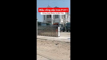 Mẫu cổng xếp inox P-011 hot nhất lắp đặt tại Hải Dương #Shorts