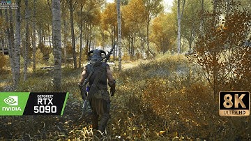 [8K60] Skyrim Ultra Modded RTX5090 graphics 3580+Mods - Wunduniik Modlist / Raytracing