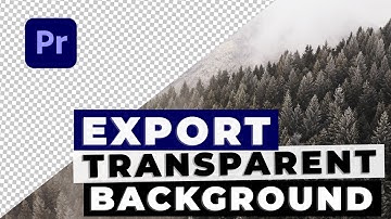 How To Export Transparent Video in Premiere Pro | Export W/ Alpha Channel