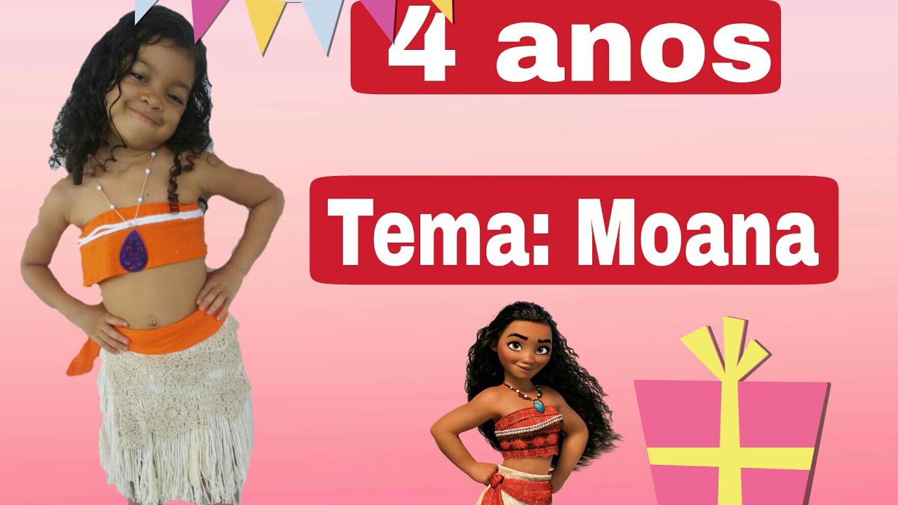 Aniversário Ivinny 4 anos _ tema Moana 