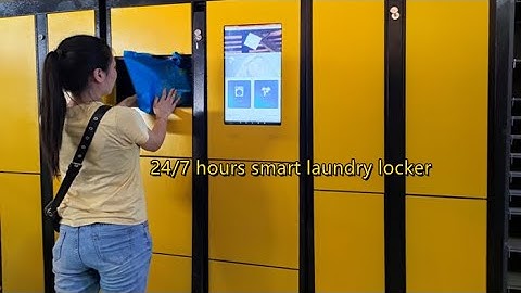 How to use smart laundry lockers? Automatic smart laundry locker drop off and pick up process