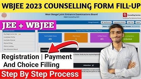WBJEE 2023 Counselling | Step by Step Process | Registration ,Choice filling & Payement #wbjee2023