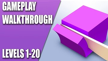 GAMEPLAY WALKTHROUGH: ASMR Slicing Level 1-20 (IOS/Android)