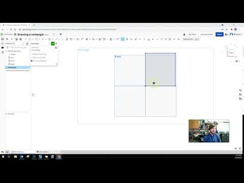 Drawing and Defining a Rectangle in OnShape