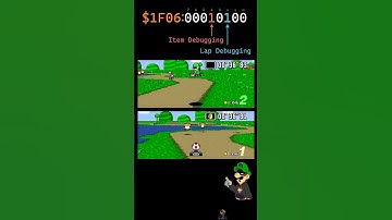 Debug Modes in Super Mario Kart! (Pit Stop!) #Shorts