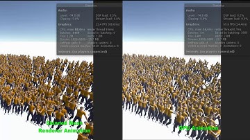Unity3D GPU Animation Baker: Audience Compare