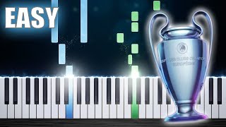 UEFA Champions League Anthem - EASY Piano Tutorial by PlutaX