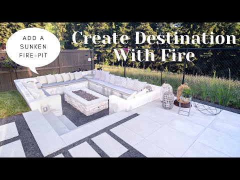 How to Create Destination With Fire (ADD A SUNKEN FIRE-PIT!)