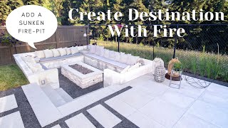 How to Create Destination With Fire (ADD A SUNKEN FIREPIT!)