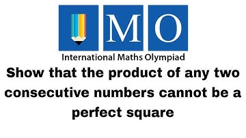 Show that the product of two consecutive numbers cannot be a perfect square #numbertheory #algebra