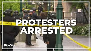 Arrests made at Portland State University protest