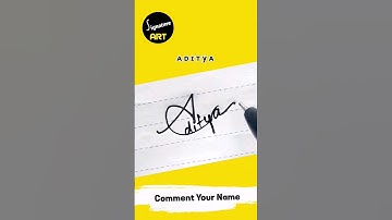 Aditya Name Signature Style | Aditya Unique Signature | A Letter Style #signature #art
