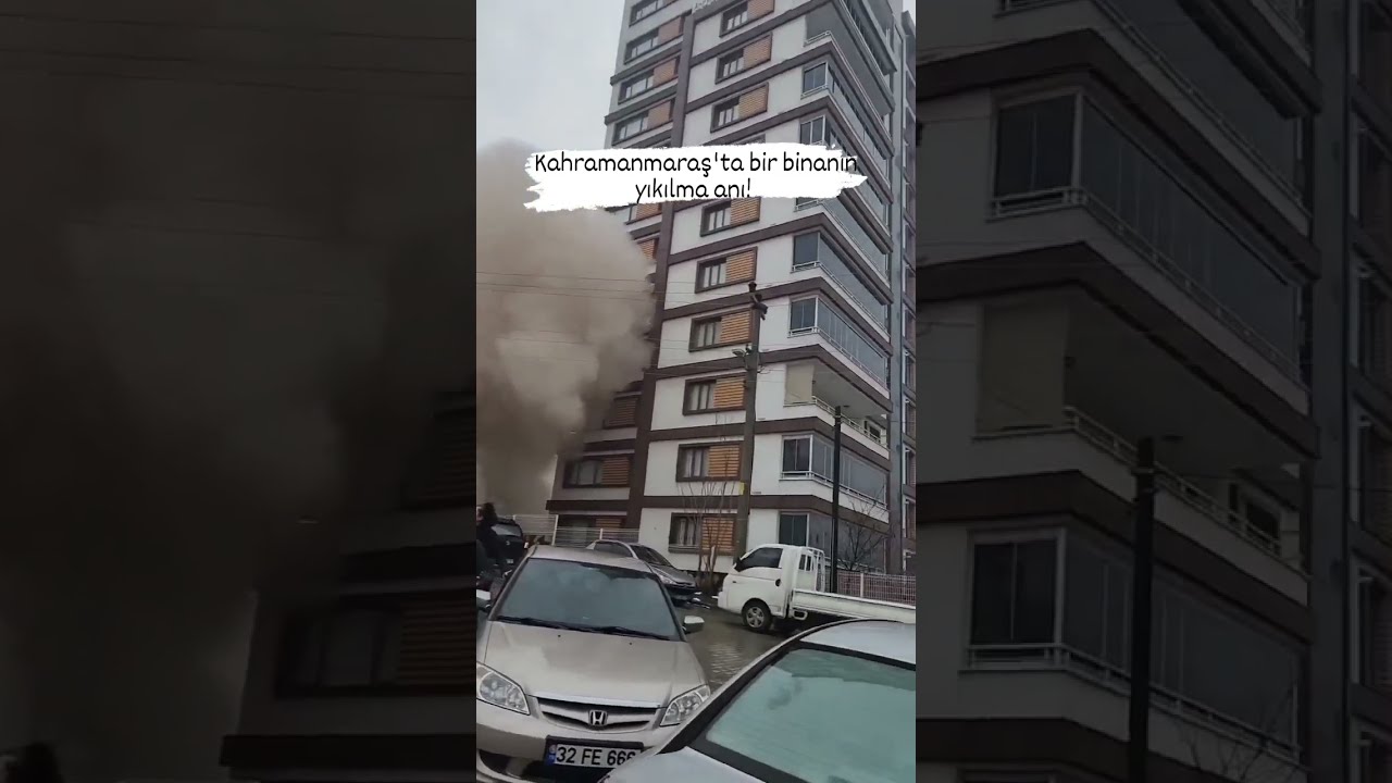 HUGE Apartment Collapses During M7 5 Earthquake In Kahramanmara T Rkiye