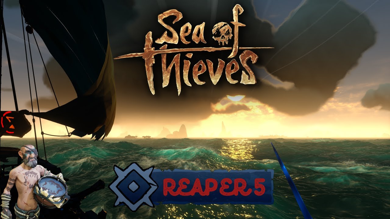 Live Playing Sea of Thieves! Solo Sloop Reaper 5 - YouTube