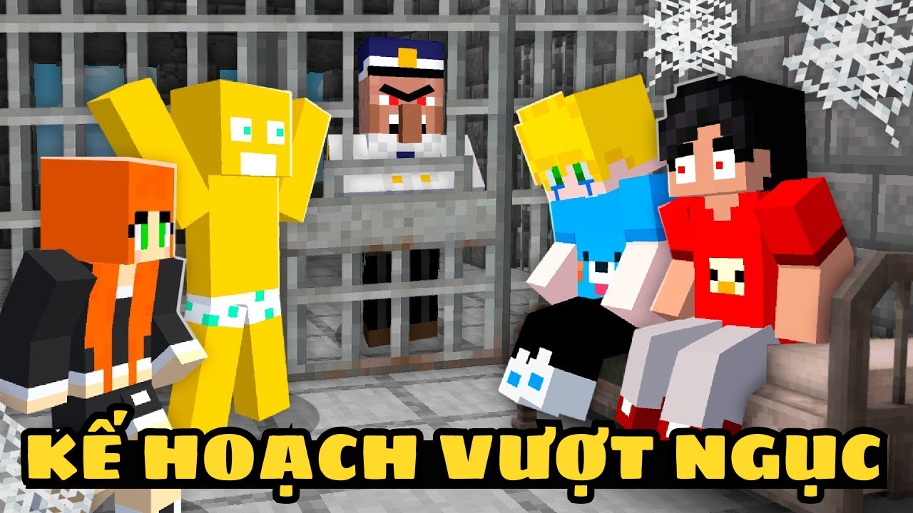 Minecraft Kế Hoạch Vượt Ngục Khó Nhất Và Phát Hiện Kho Vũ Khí Bí Mật Trong Nhà Tù Kim Cương!