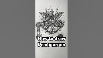 How to draw Demogorgon from Stranger Things! Easy! #art #strangerthings #demogorgon #howtodraw