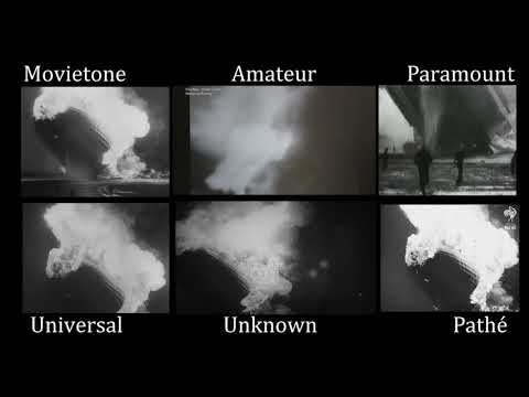 Hindenburg Disaster - All Angles Comparison