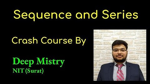 3) Sequence and series | JEE Mains 2021 | CRASH COURSE | MATHEMATICS