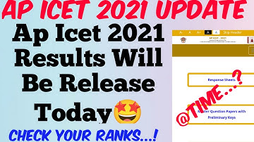 AP ICET 2021 Results Release Today//AP ICET 2021 Results//AP ICET 2021 Rank Card