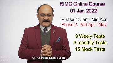 RIMC Online Course for RIMC Entrance Exam