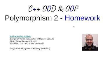 13 C++ OOD and OOP - OOP - Polymorphism 2 Homework