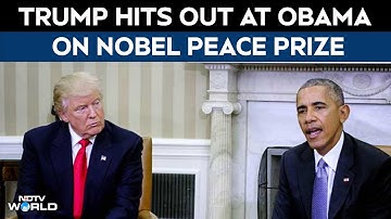 Trump Nobel Prize News | "Obama Got It For Nothing": Trump Tears Into Ex-President