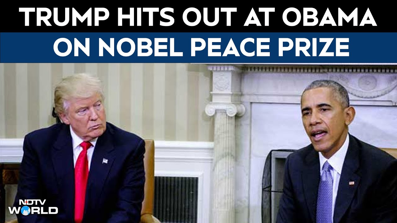Trump Nobel Prize News | "Obama Got It For Nothing": Trump Tears Into Ex-President's Nobel Prize Win