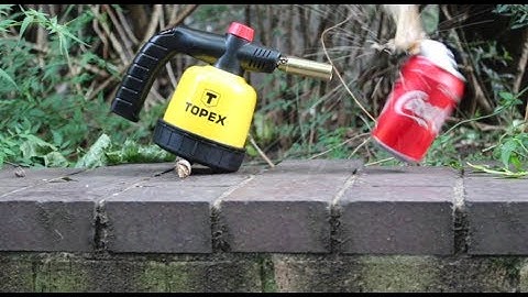 GAS TORCH VS COKE CAN (DO NOT TRY THIS AT HOME!)