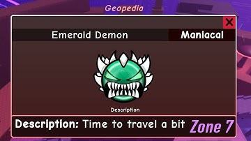 How to get EMERALD DEMON in FIND THE GEOMETRY DASH Difficulties Roblox Zone 7