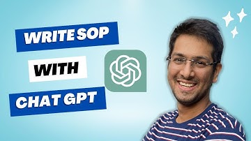 Write Your Winning SOP with Chat GPT: Tips and Tricks by German University Professor