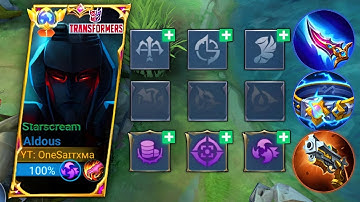 ALDOUS BEST BURST BUILD AND BEST EMBLEM SET🔥| ALDOUS BEST BUILD 2023