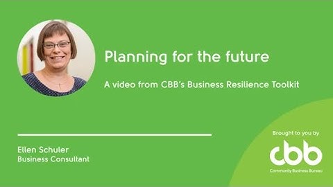 Planning for the future | Business models - Business Resilience Toolkit
