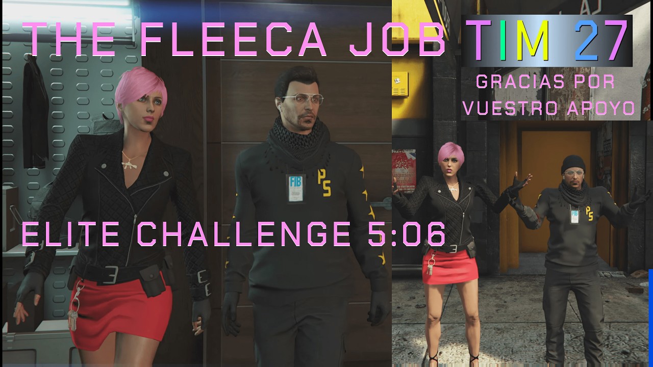 GTA Online The Fleeca Job Elite Challenge 5m06s Perfecto