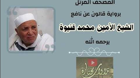 سورة المؤمنون 23 | الشيخ الأمين محمد قنيوة | قالون عن نافع |المصحف المرتل جودة عالية