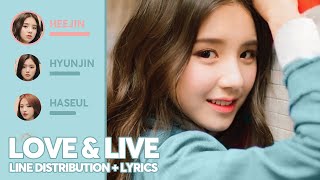 Video thumbnail of "LOONA 1/3 - Love&Live (Line Distribution + Lyrics) PATREON REQUESTED"