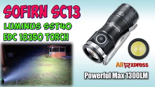 Sofirn SC13 SST40 6500K ♦ Обзор, замеры, ночные тесты. Night Tests. Full review.