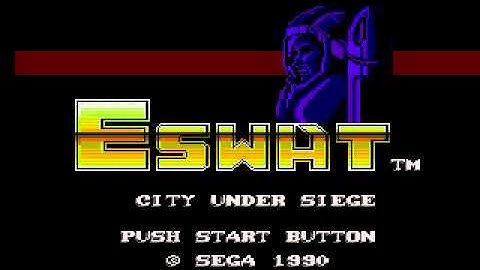 Sega Master System - E-Swat City Under Sierge Intro