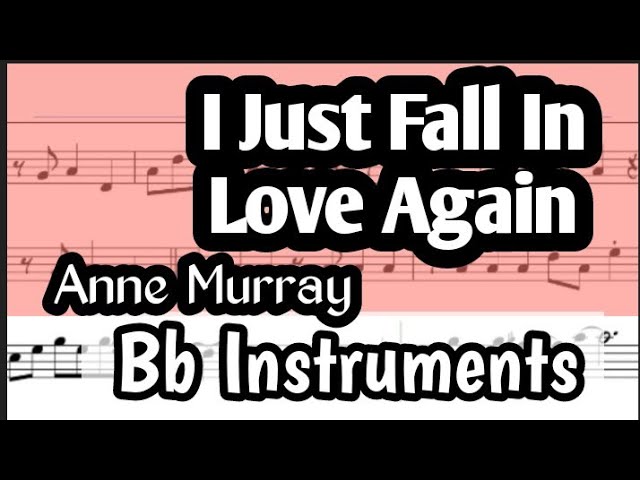 I Just Fall In Love Again Tenor Soprano Clarinet Trumpet Sheet Music Backing Track Play Along Partit class=