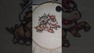 Cross Stitch-Bowser #crossstitch #craft #xstitch #puntodecruz #bowser #supermario #nintendo #fanart