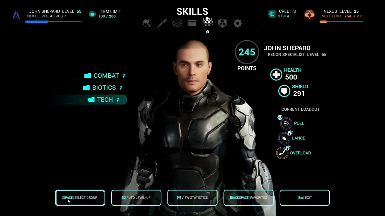 Mass Effect Skill System in Unreal Engine 5