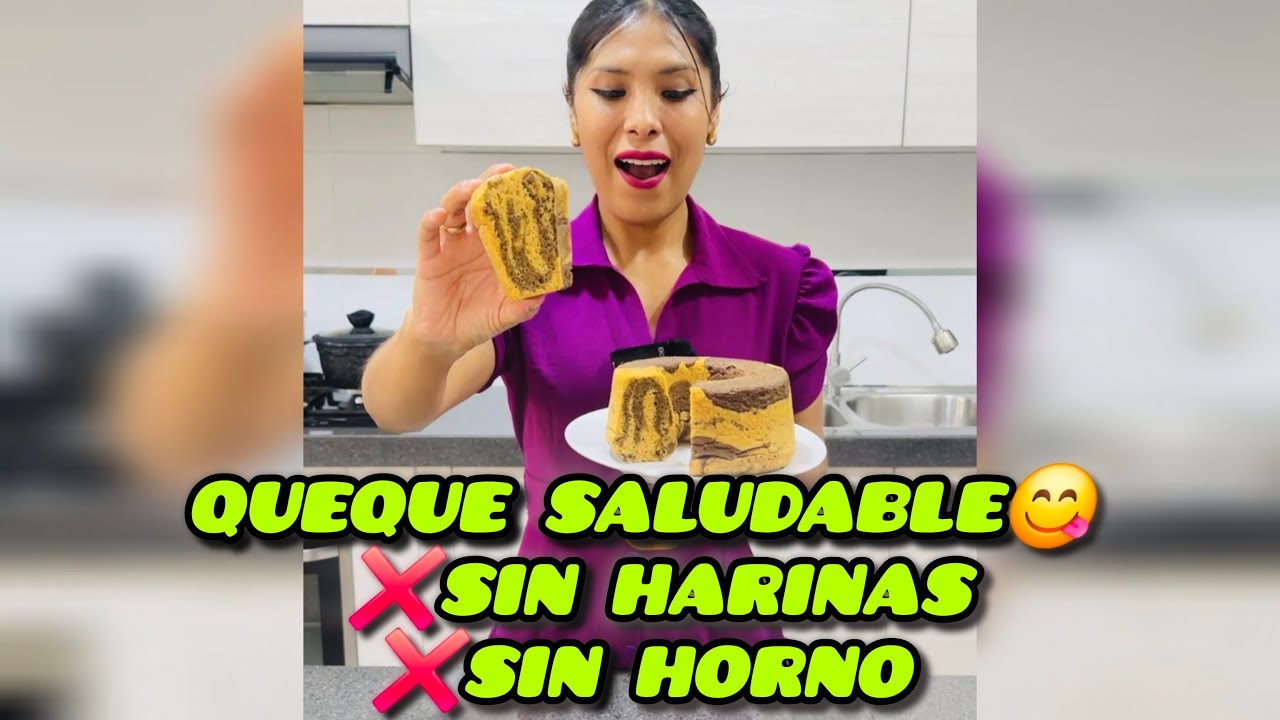 😋Queque Saludable ❌Sin Harinas ❌ Sin Horno