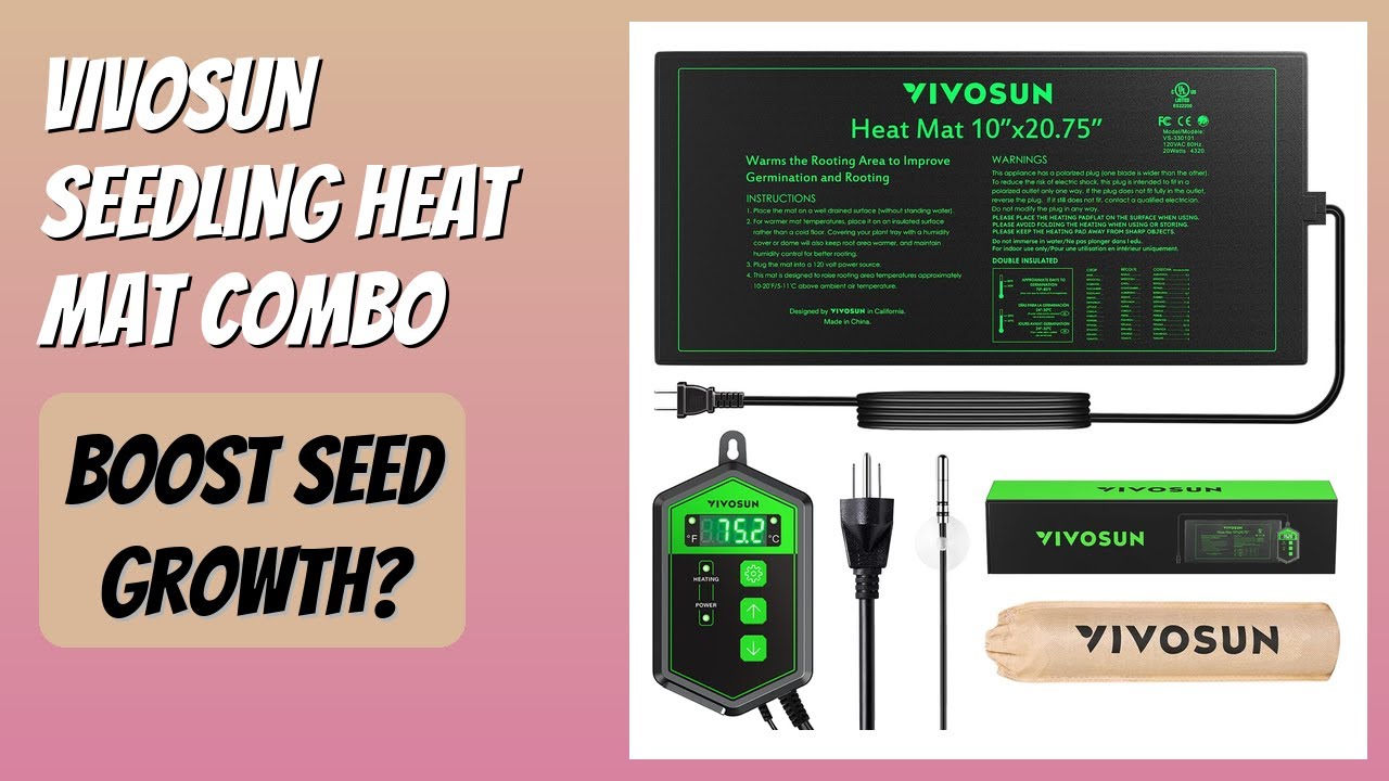 REVIEW (2026): VIVOSUN Seedling Heat Mat Combo. Features