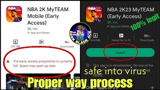 NBA 2K23 MyTeam Mobile Proper way process safe into virus legit screenshot 2