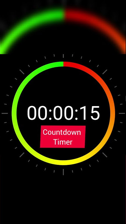 15 Seconds Countdown Quiz Timer with Clock Tiktok Sound and Finish Bell 🔔