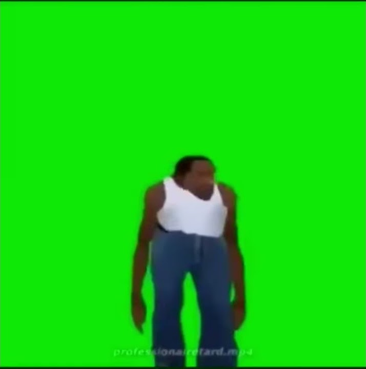 What in the f*cks name are you doing CJ Carl Johnson from GTA San Andreas green screen meme