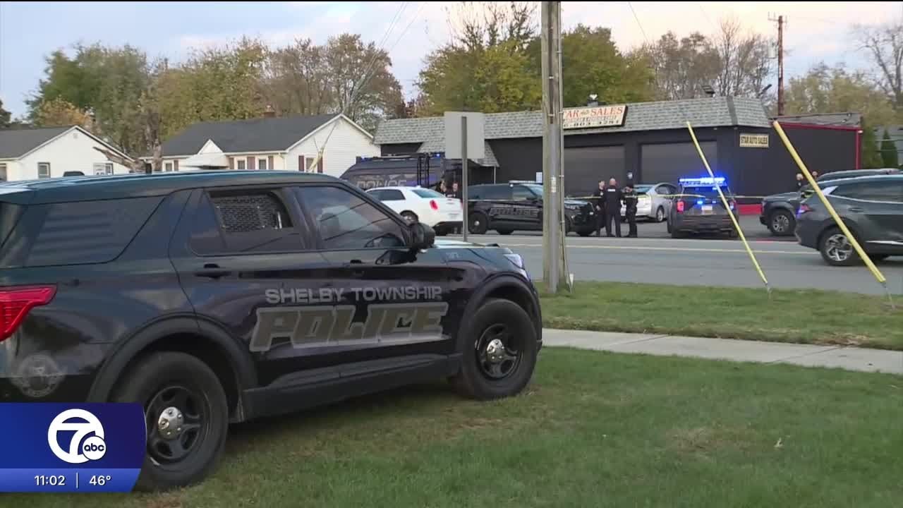 Police searching for suspect after double fatal shooting at Shelby Township auto sales shop