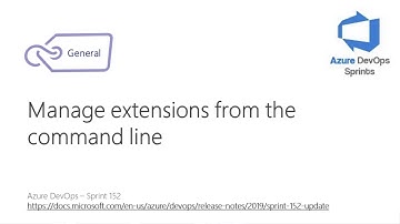 #azuredevopssprints 152 - Manage extensions from the command line