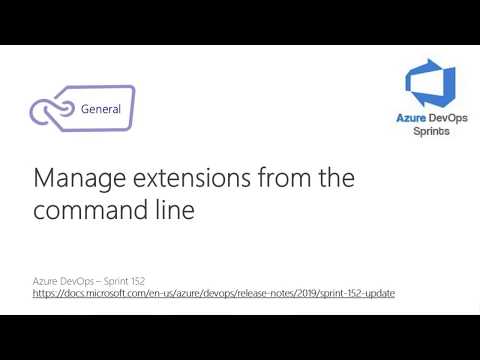 #azuredevopssprints 152 - Manage extensions from the command line