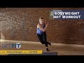 23 minute bodyweight hiit workout with holly rilinger creator of lifted  get fit  livestrongcom